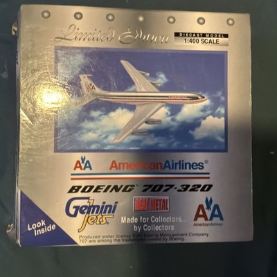 Gemini Jets American Airlines Boeing 707-320 Diecast 1:400 Scale Limited Edition