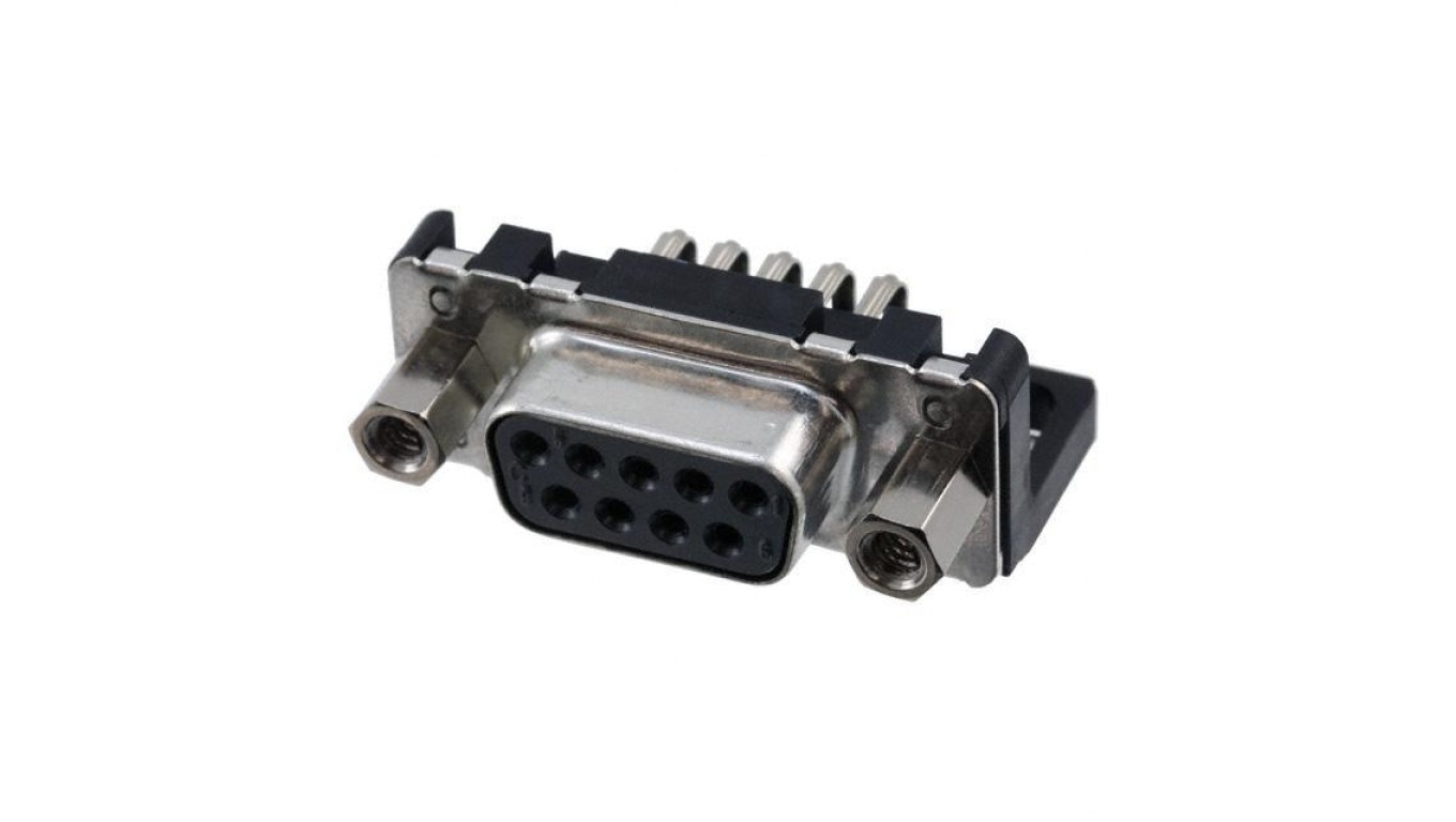 D-Sub PIN: 9 Female Square 90 THT UNC 4-40 096661526613