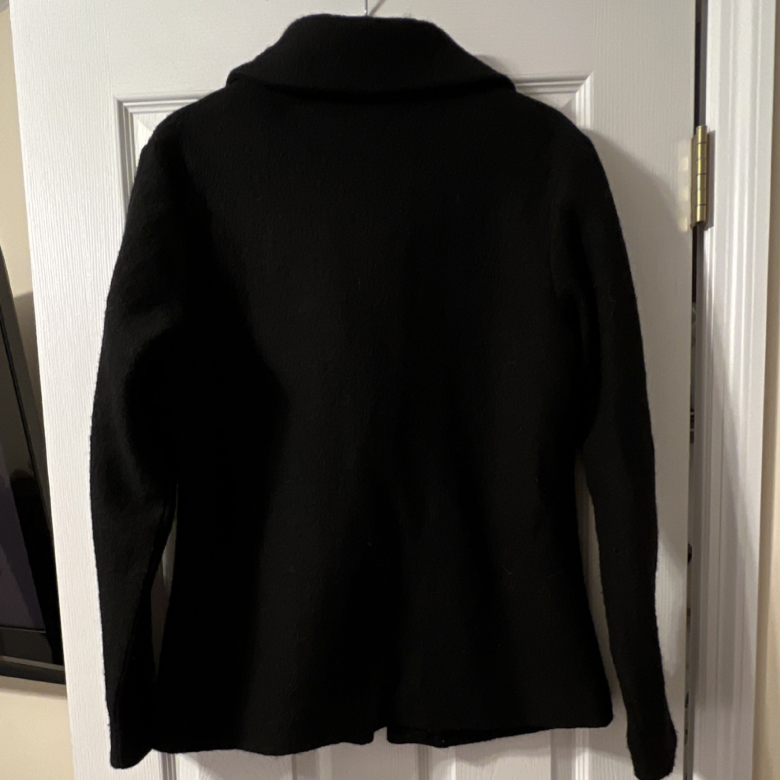 NorthStyle Collared Wool Button Pocket Jacket Bla… - image 5