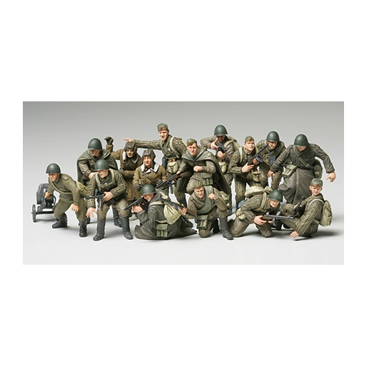 Tamiya 32521 WWII Russian Infantry & Tank Crew 1:48 Scale Kit