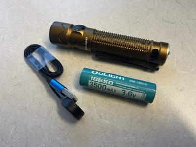 Olight Warrior Mini 2 Rechargeable LED Flashlight Desert Tan