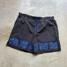 Vintage made in USA Umbro Men's XL Black Blue Athletic Shorts