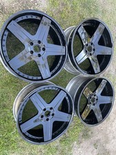 22 Gfg 3piece Wheels 5x120 Staggered Forgiato Rucci Corleone Forged Asanti