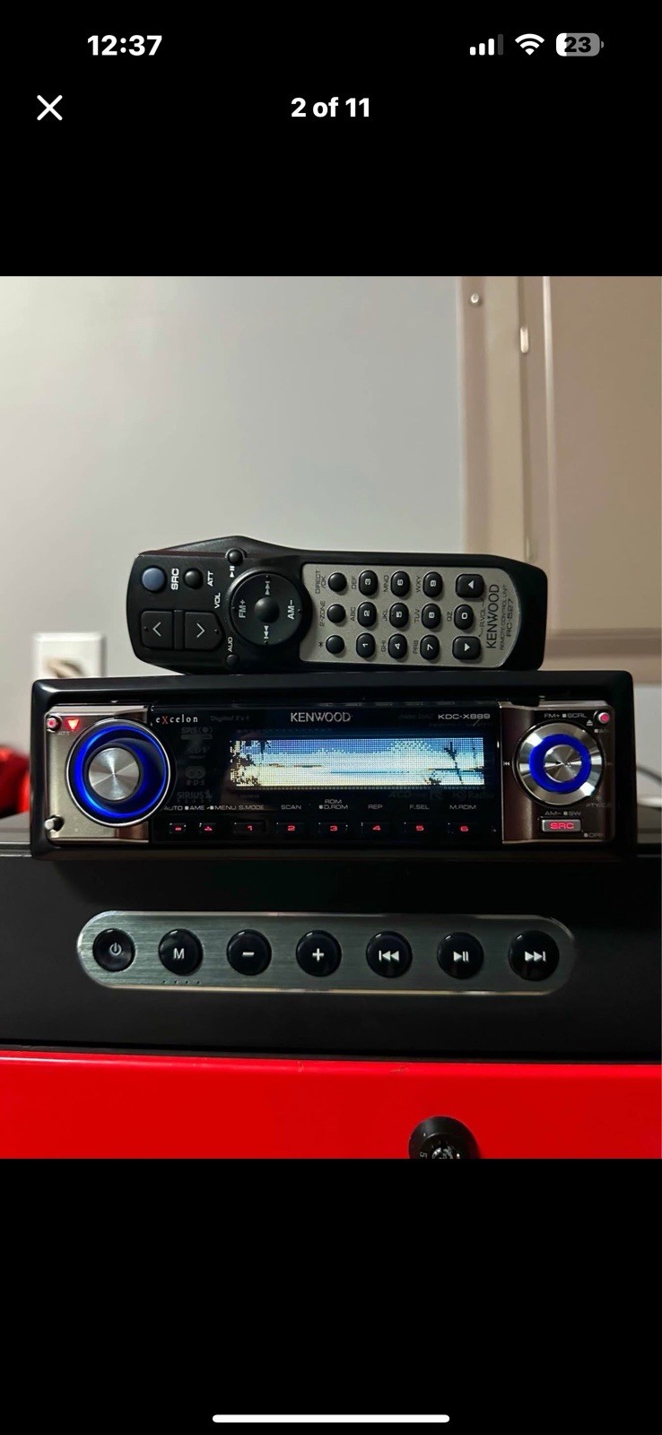 Kenwood Excelon Kdc-889 Car Stereo Old School