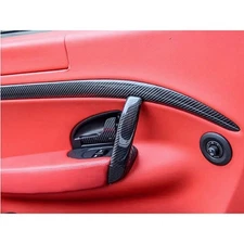 100% Carbon Fiber Inner Door Panel Cover for Maserati GranTurismo MC GTS 2008-19