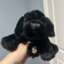 Ganz Webkinz Black Lab Puppy Dog Plush 9  Stuffed Animal No Code