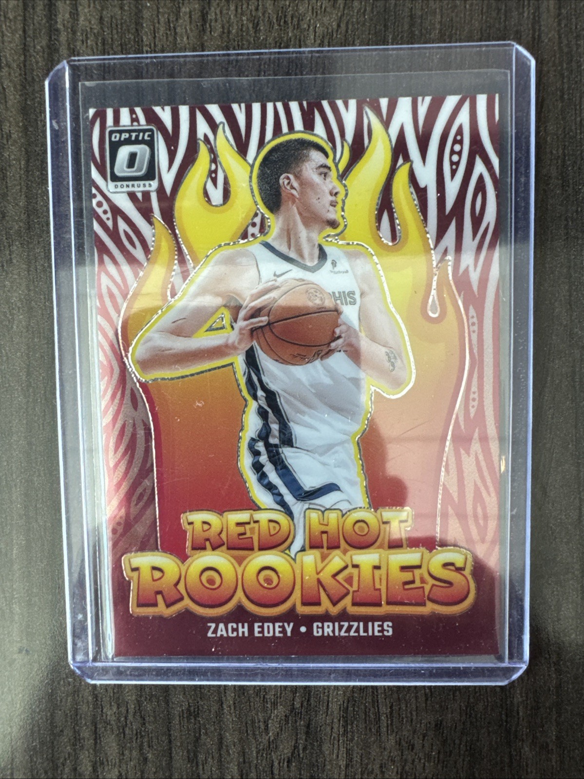 2024-25 Panini Donruss Optic Red Hot Rookies Zach Edey #4 RC