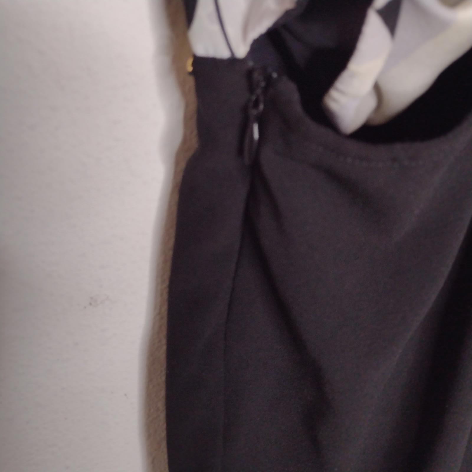 NWT Fornarina Women's Black/Tan/White Floral/Gudule Stretch Dress Size XS image 8