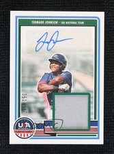 2023 USA Baseball Stars & Stripes Signature Materials Termarr Johnson Auto 08h7