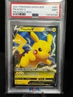 Pokémon Pikachu v SWSH061 Black Star Promo Holo Full Art 2021 TCG PSA 9