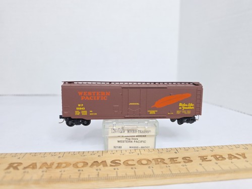 Kadee Micro Trains MTL Escala N 32180 Western Pacific WP 55943 50' BoxCar Nuevo en caja | Zustand: New