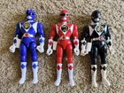 Vintage 1993 Bandai Mighty Morphin Power Rangers 8” Action Figure Lot of 3