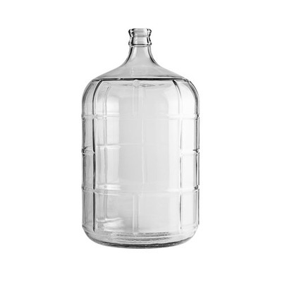 	FastRack 3 Gallon Glass Carboy | Made with Italian Glass | Clear | Food Grade	
