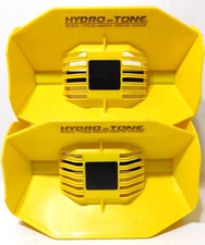 Pair of Hydro-Tone Hydro-Bell Aquatic Drag Resistance Workout Dumbbells Yellow