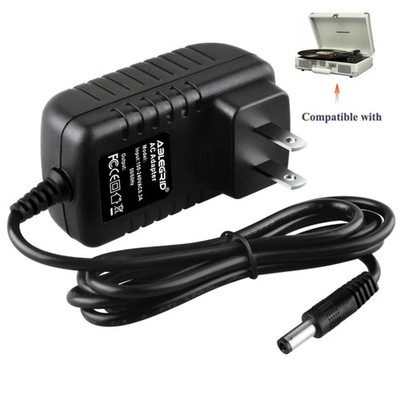 AC Adapter For Crosley Cruiser Deluxe CR8005D-WS 3-Speed Turntable Record Player