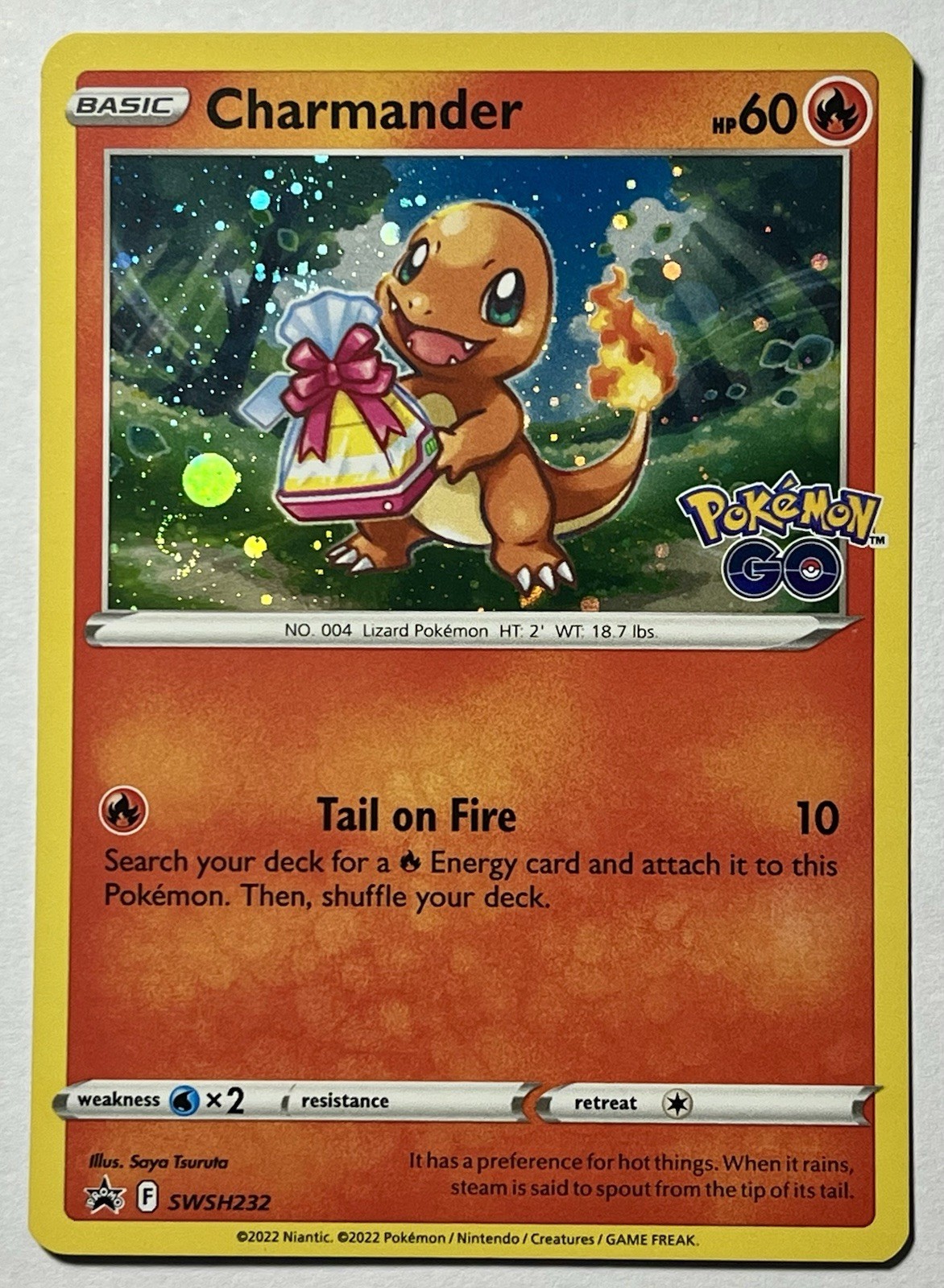 Charmander SWSH232 (NM)🌀SWIRL🌀Cosmo Holo Sword & Shield: Black Star Promo 2022