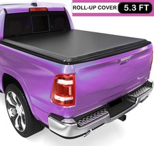 5.3ft Soft Roll-up Tonneau Cover W Led For 2005-2012 Dodge Dakota 53 Bed 5.3ft Soft Roll-up Tonneau Cover W Led For 2005-2012 Dodge Dakota 53 Bed