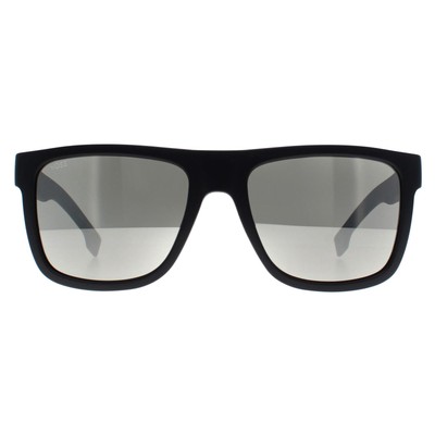 Hugo Boss BOSS 1647/S 003 T4 mattschwarze Silberspiegel-Sonnenbrille