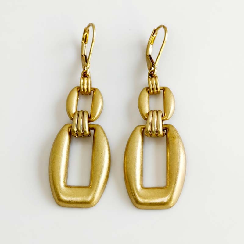 Cabi Geometric Statement Drop Earrings Retro Women Party Vacation Jewelry Gift
