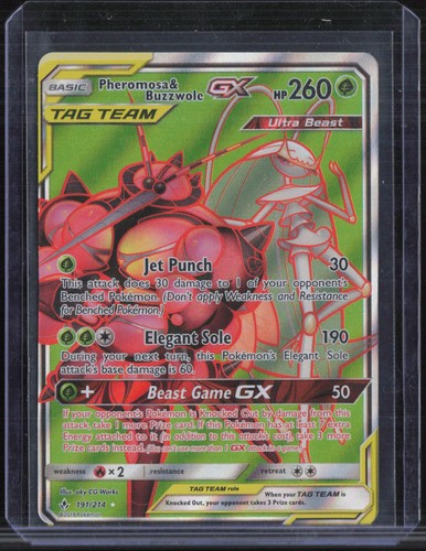 Pheromosa & Buzzwole GX (191) (Full Art) — Unbroken Bonds