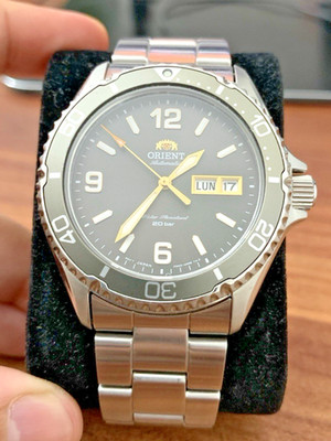 Orient Mako III Grey Sapphire Dial Automatic Men's Diver Watch RA-AA0819N39B