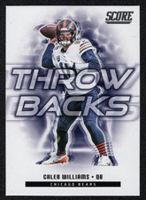 2025 NFL PANINI SCORE THROWBACKS INSERT CARD -[CHICAGO BEARS]- 4 Caleb WILLIAMS