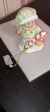 CHERISHED TEDDIES-HOLIDAY- 4"H-PERCY-ELF BEAR FIGURINE.NIB-2021