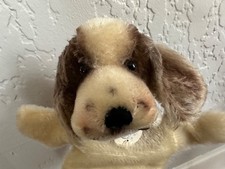STEIFF Hand Puppet Cocker Cockie Spaniel German Mohair Dog Vtg with tag