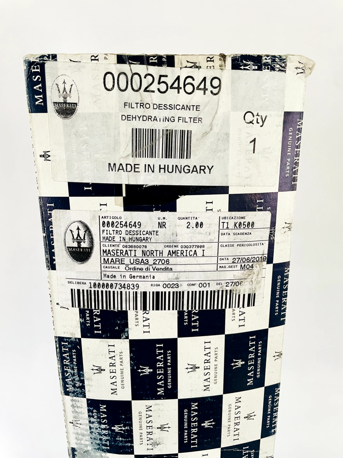 Genuine Ferrari/Maserati DEHYDRATOR FILTER - P/N 254649