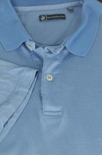 Hart Schaffner Marx Men's Blue Herringbone Cotton Casual Shirt M Medium