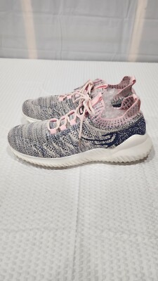 AKK Women's Running Shoe SNEAKER 9.5 US Size PINK/NAVY BLUE White