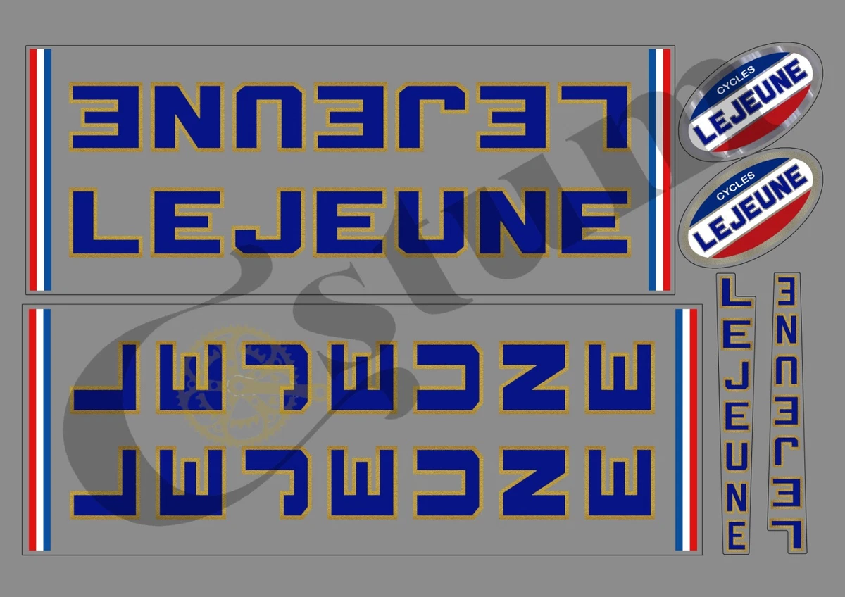 Stickers / Décalcos LEJEUNE Pour Vélo – Neuf – Fabrication Française – LEJE301
