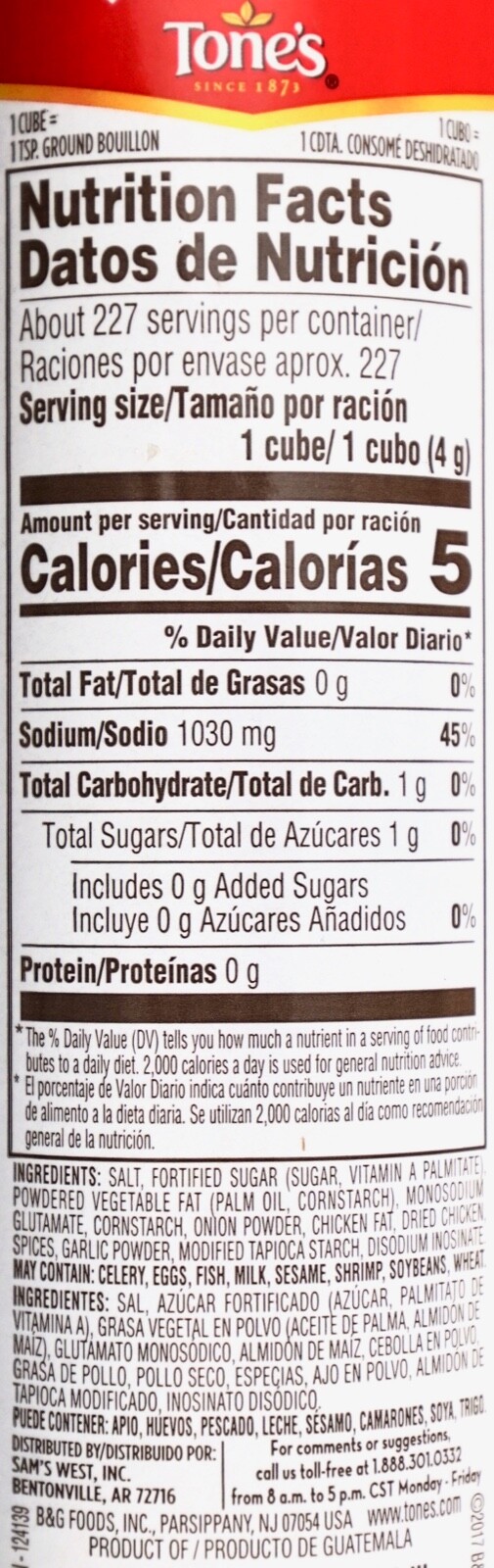 Member's Mark Tone's Chicken or Beef Bouillon Cubes Easy Open, 32