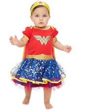 Wonder Woman DC Baby Girl's Halloween Costume Super-Hero Tiara Cape 6-9 months