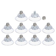 10 Packs Suction Cups for Glass 25mm/1" Dia Sucker Pads with M4 x 8mm Screw