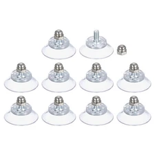 10 Packs Suction Cups for Glass 25mm/1" Dia Sucker Pads with M4 x 8mm Screw