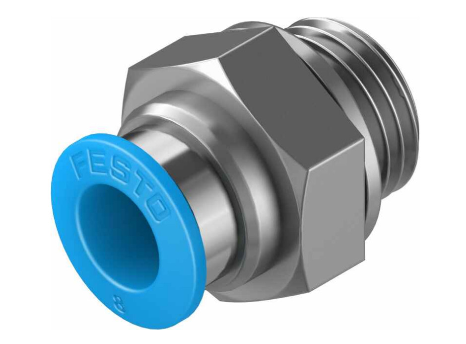 Festo QS-G1 / 4-8 186099 Plug Connector New