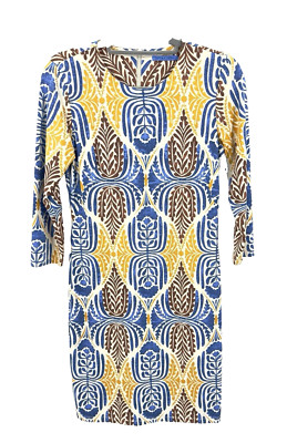 J Mclaughlin Sophia Dress Womens Small Catalina Cloth Stretch Comfy Colorful 