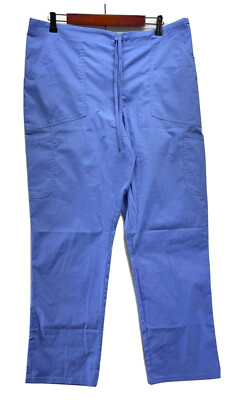   L, XL // SCRUBSTAR WOMENS' CORE SCRUB PANT CIEL BLUE WITH FRONT DRAWSTRING 