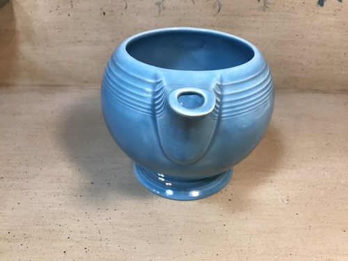 Vintage Fiestaware Turquoise/Blue Medium Teapot Fiesta C Handle Tea/Coffee Pot - Picture 8 of 12
