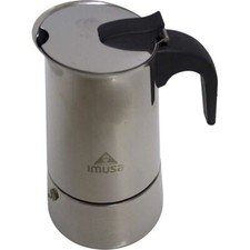 IMUSA USA B120-22062M Stainless Steel Stovetop Espresso Coffeemaker 6-Cup-Silver