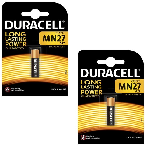 2 x Duracell MN27 A27 12V Alkaline Battery 27A GP27A V27A E27A EL812