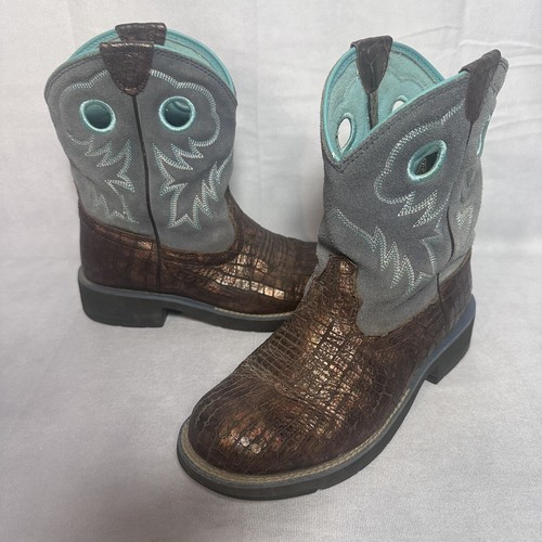 Women's Ariat FatBaby Cowgirl Western Boots 7.5B Cowboy Horse Shelia