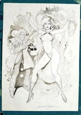 VAMPIRELLA / PENDRAGON~ Gonzalo MAYO 1970's WARREN Artist- ORIGINAL Art