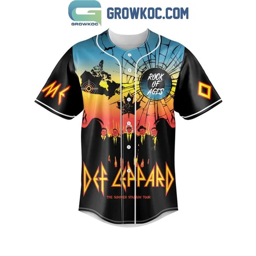 Def Leppard Summer Tour 2024 Personalized Baseball Shirt