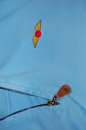 Sudadera para hombre Jack Nicklaus grande azul pima algodón 1/4 con cremallera - Imagen 4 de 10