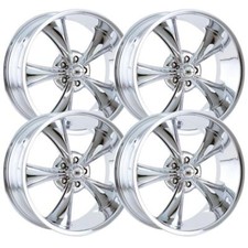 Set-4 Ridler 695 18x8 5x114.3 0mm Chrome Wheels Rims 18 Inch