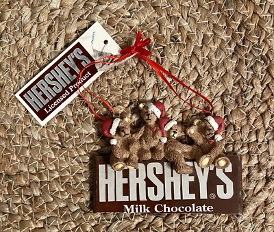SALE Kurt Adler 2009 Hershey s Bears Hershey Chocolate Bar Ornament New w/ Tags