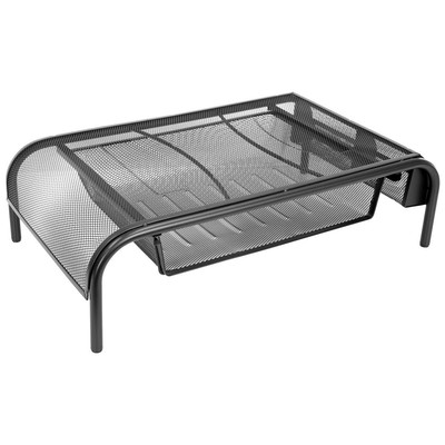 Mount-It! Metal Mesh Monitor Stand with Pull Out Drawer #MI-7360