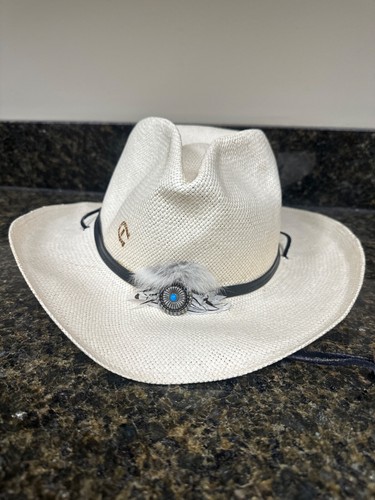 Charlie 1 Pferd Cowgirl maßgefertigter Hut Strohgeflecht, kein Größenetikett Einheitsgröße